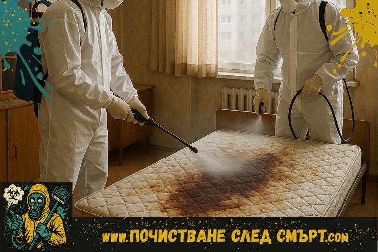 Дезинфекция и почистване на помещение след самоубийство