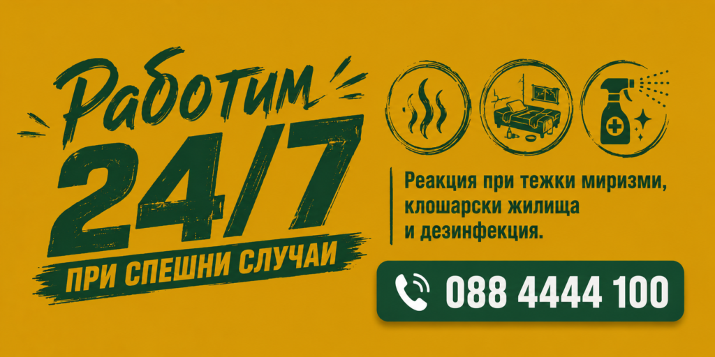 Озонирате и дезинфекция след клошар
