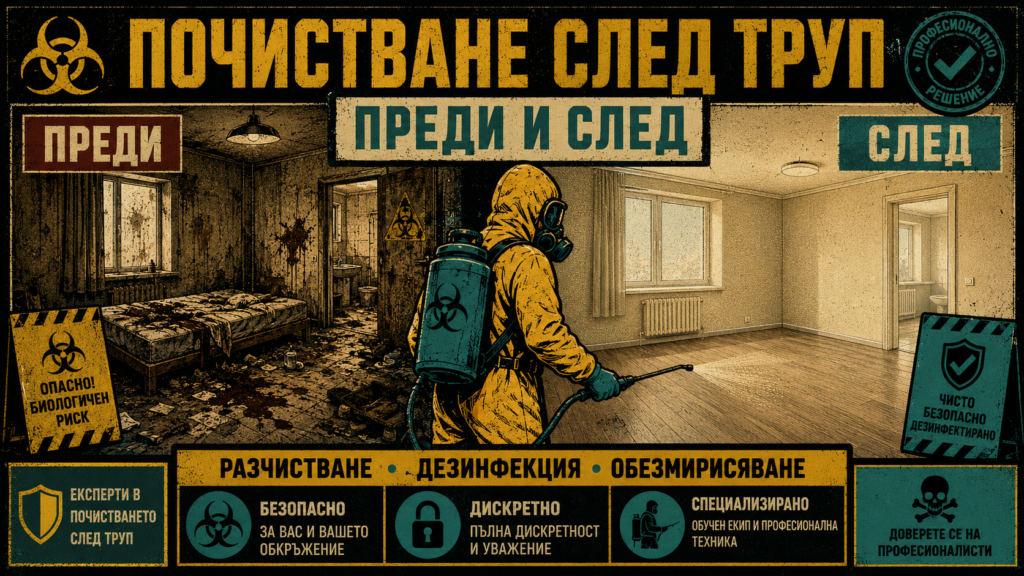 Реални случаи на почистване след труп в София